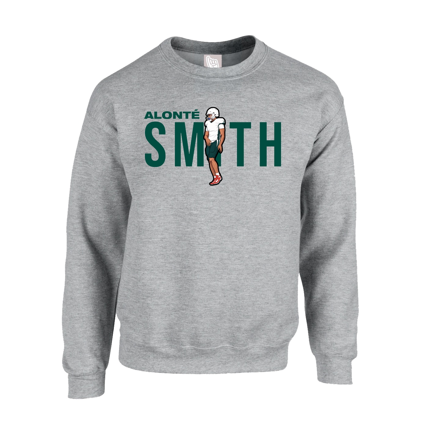 Fleece Crew — Player Name in Grey