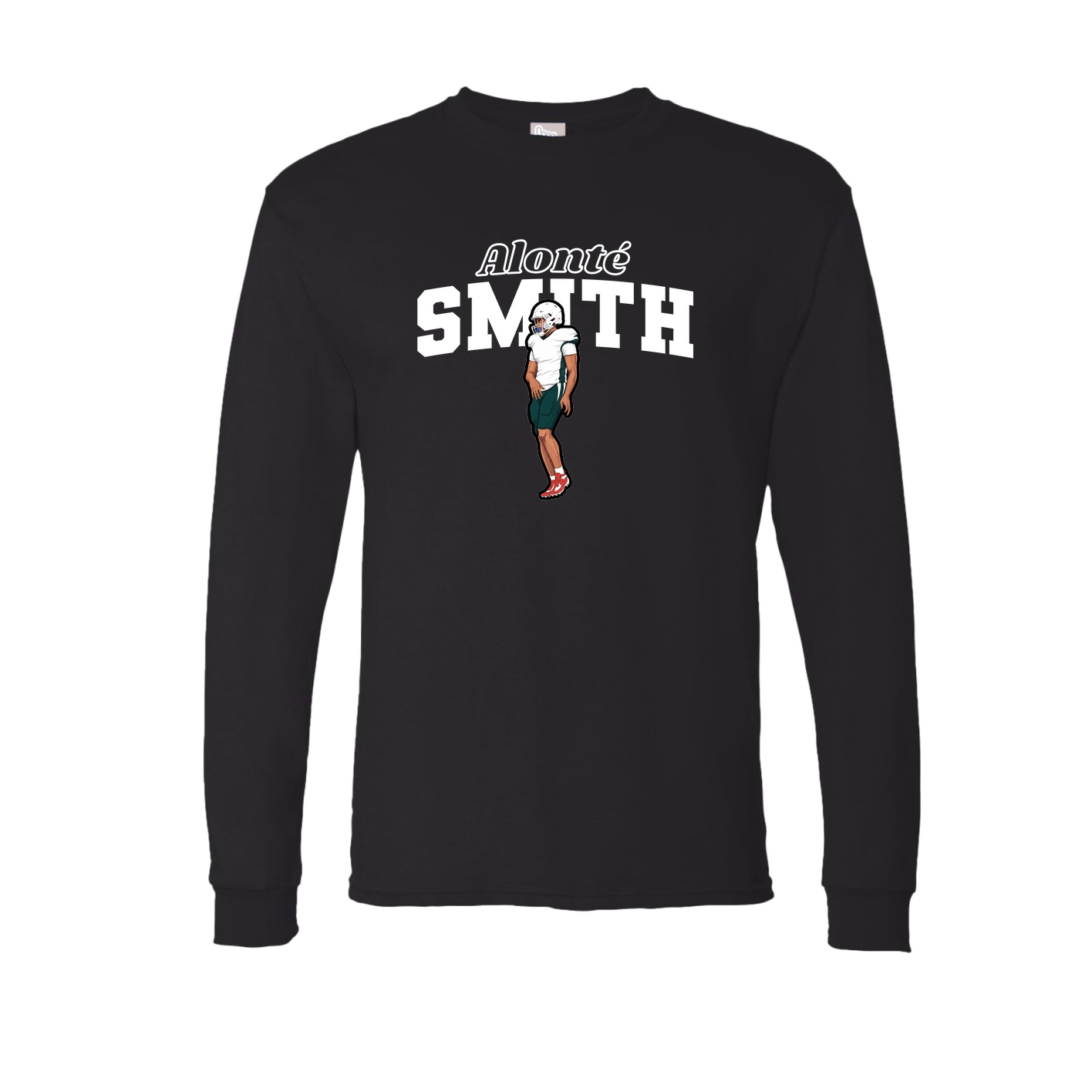 Long Sleeve Tee — Name Arch in Black