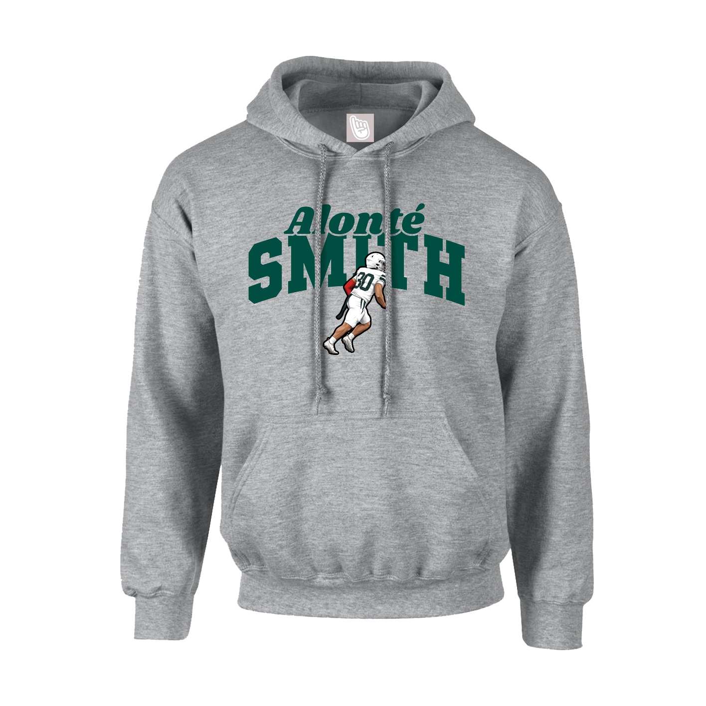 Youth Hoodie — Signature Arch in Grey