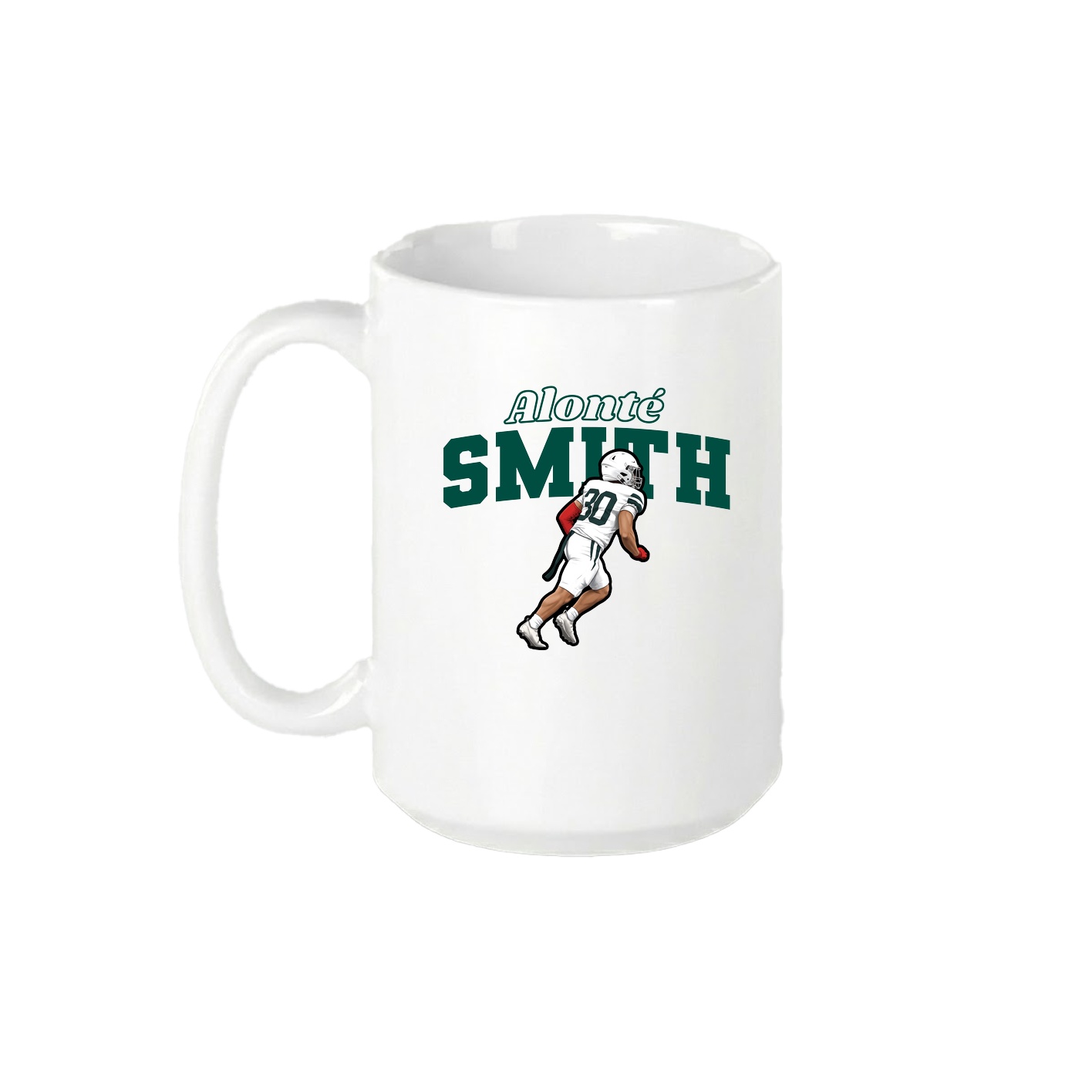 15oz Coffee Mug — Name Arch in White