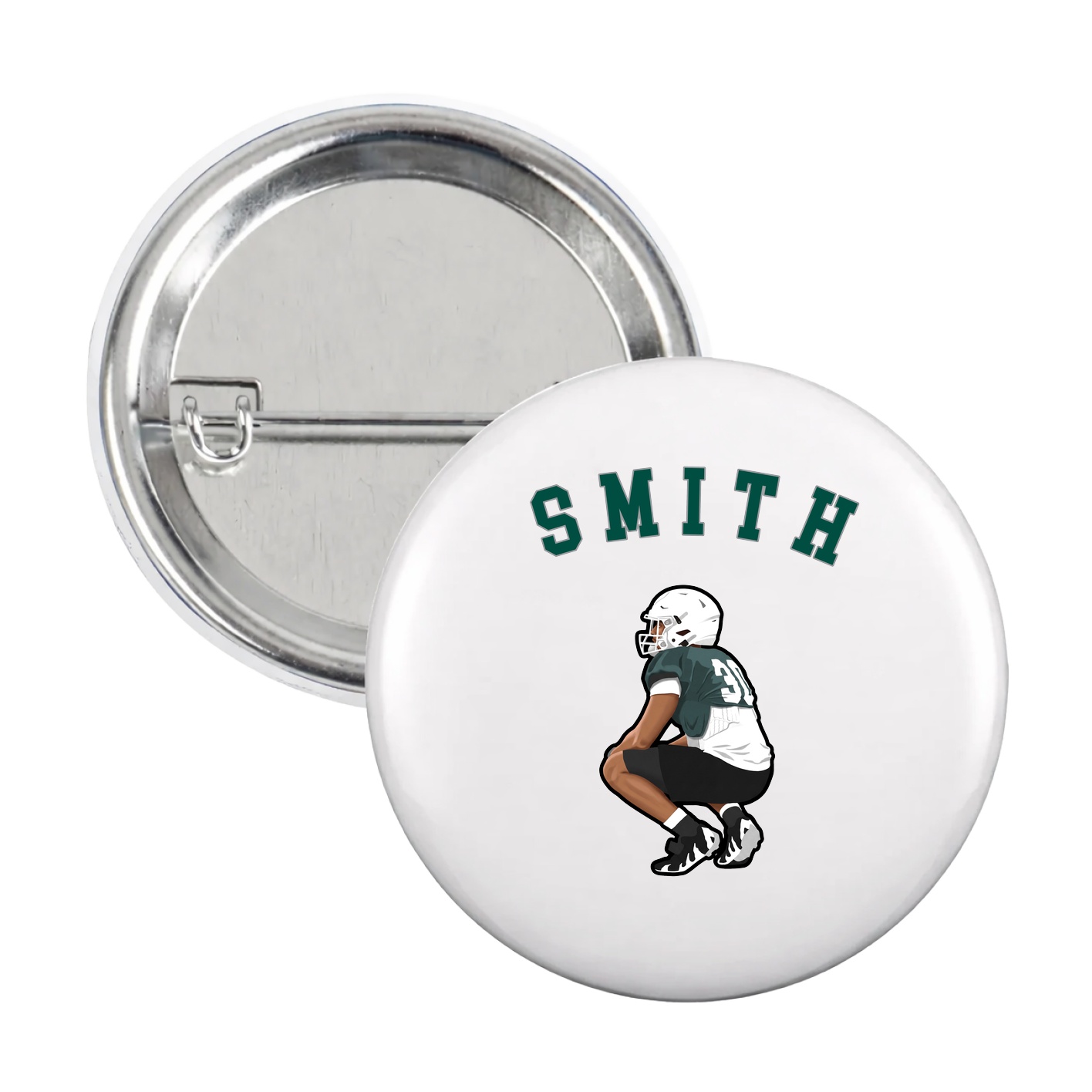 Game Day Button — Shirsey Arch in White