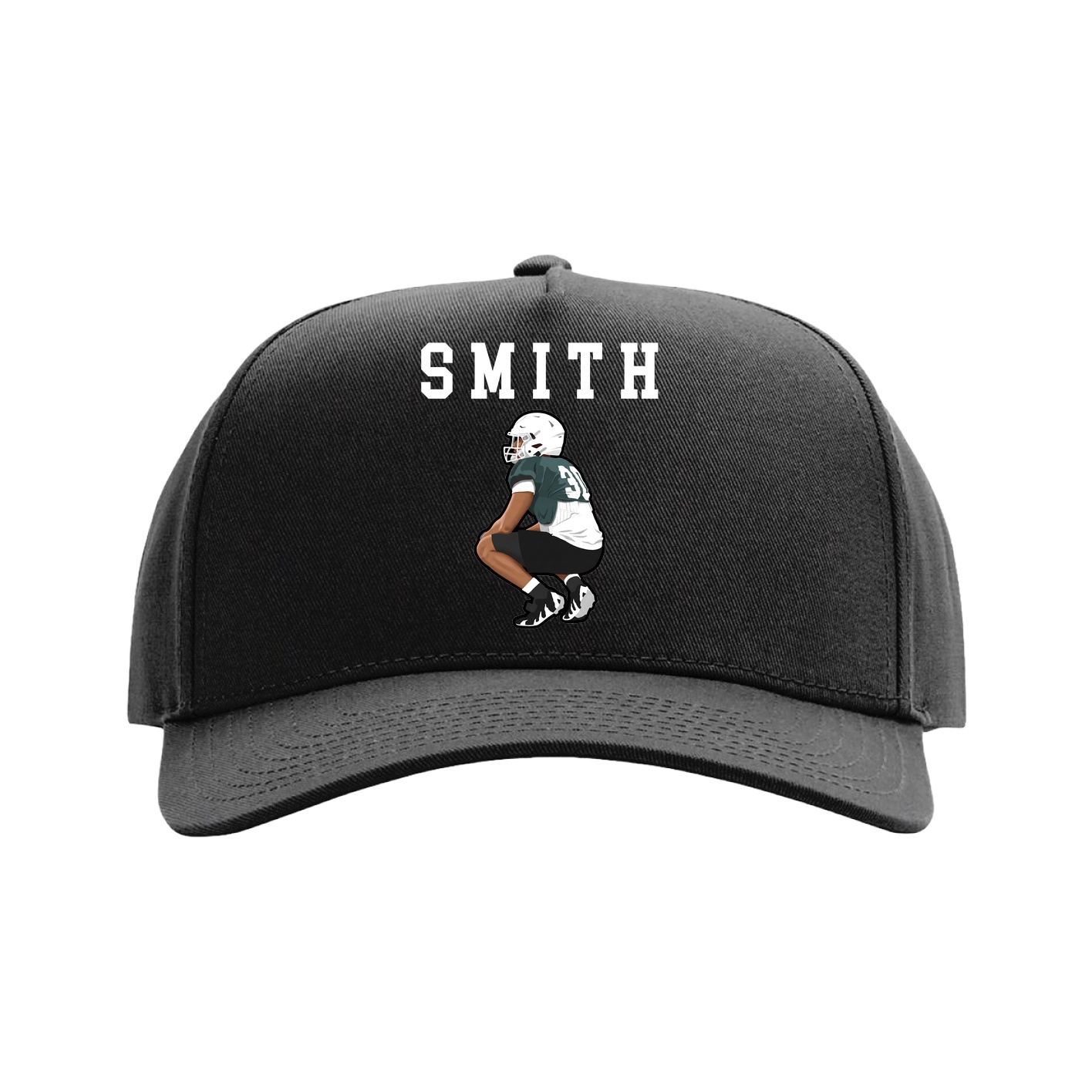 Full Fabric Five-Panel Champ Cap — Shirsey in Black