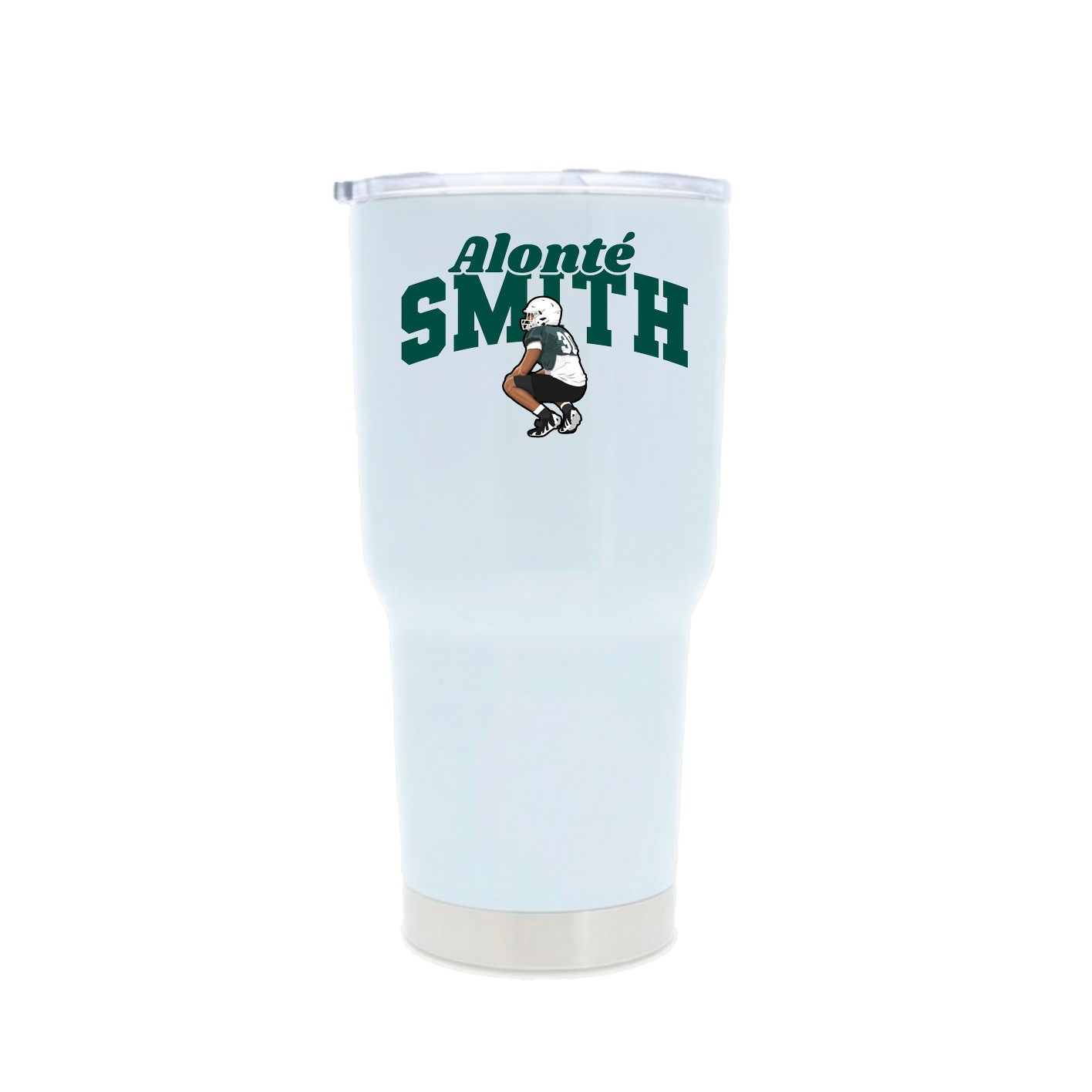 30oz Stainless Steel Tumbler — Signature Arch in White