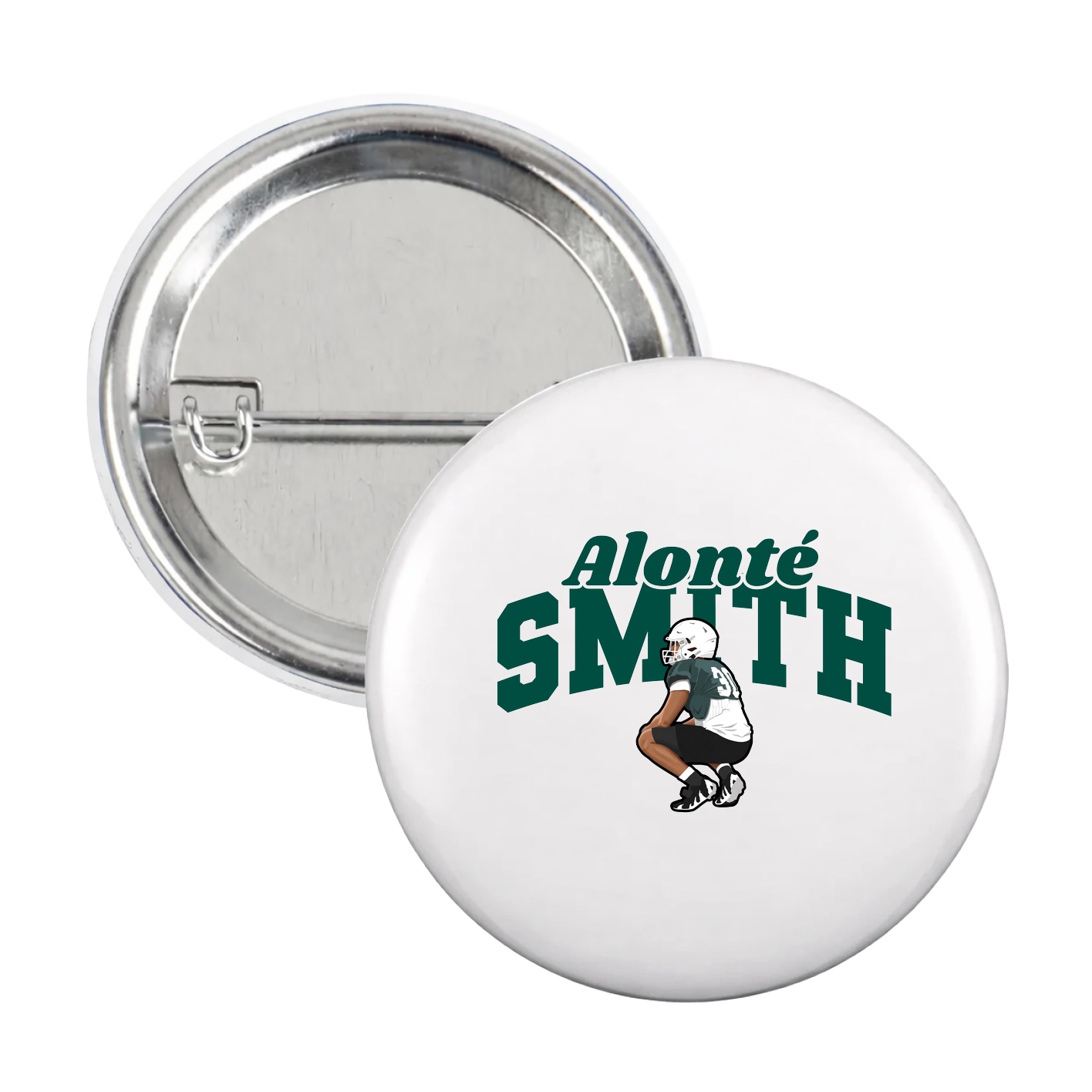Game Day Button — Signature Arch in White