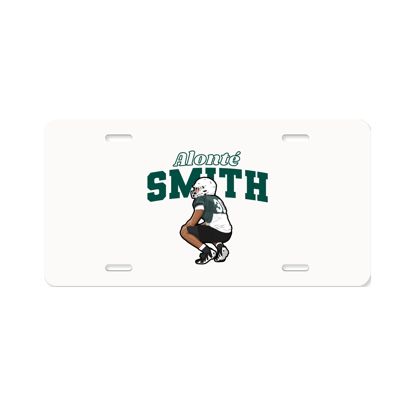 License Plate — Name Arch in Classic