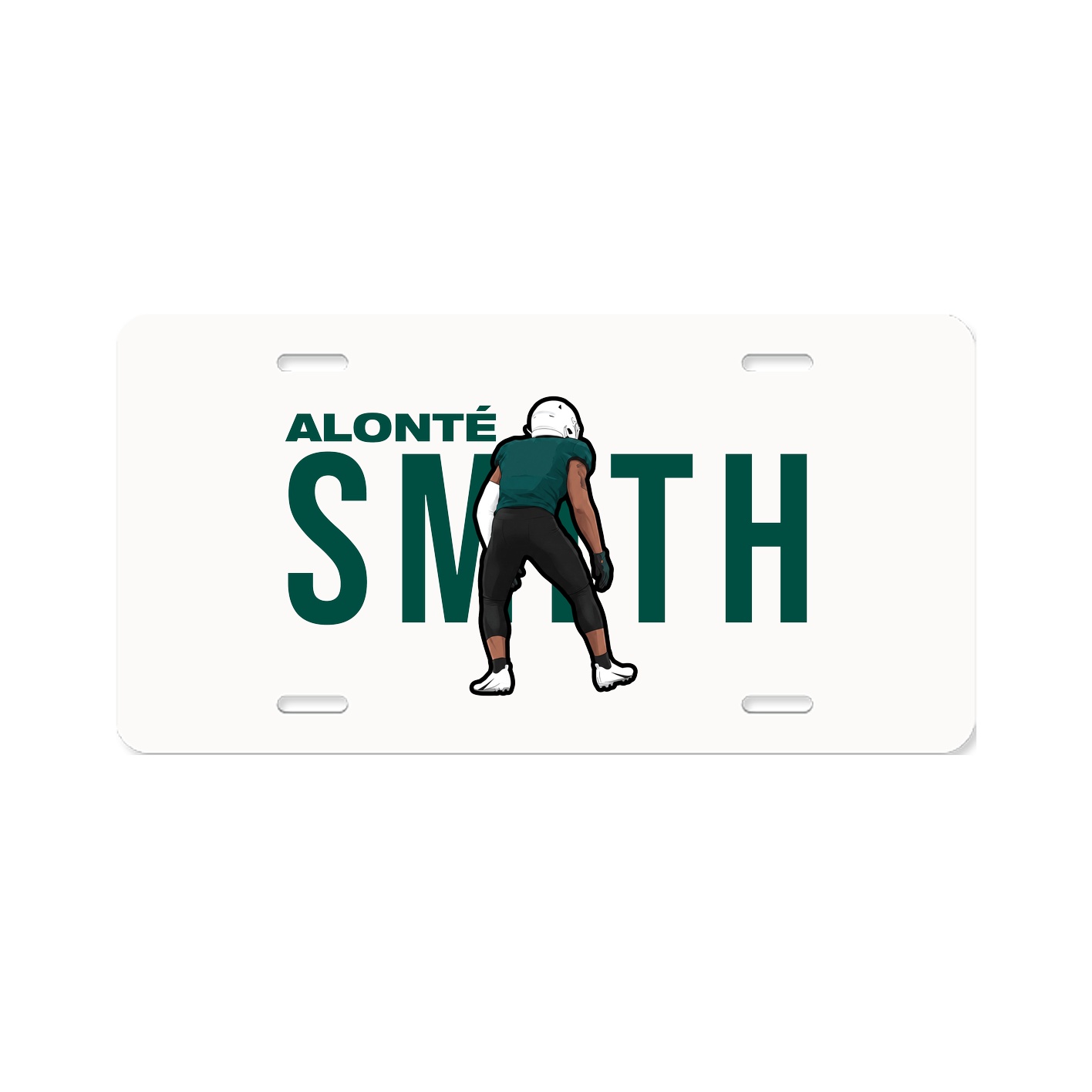 License Plate — Player Name in Classic