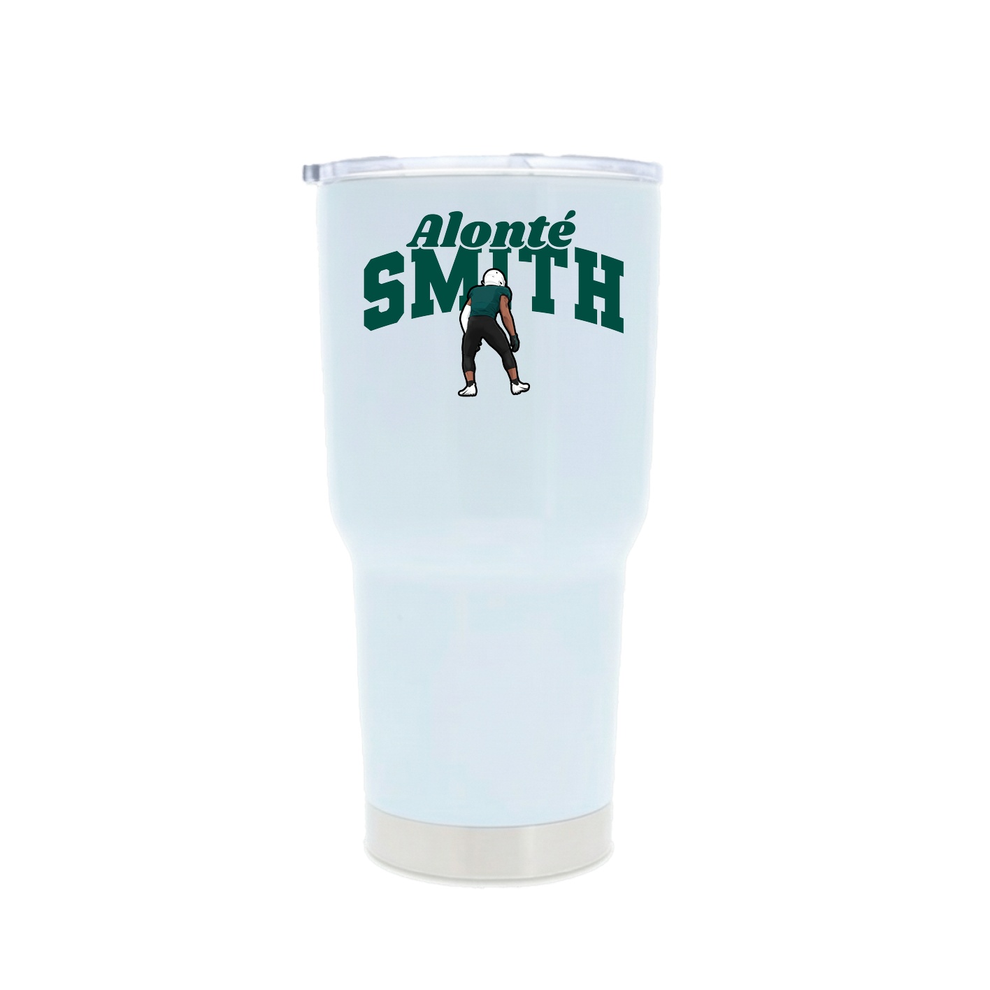 30oz Stainless Steel Tumbler — Signature Arch in White