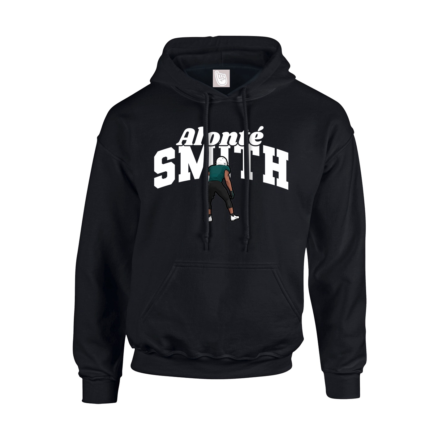 Youth Hoodie — Signature Arch in Black