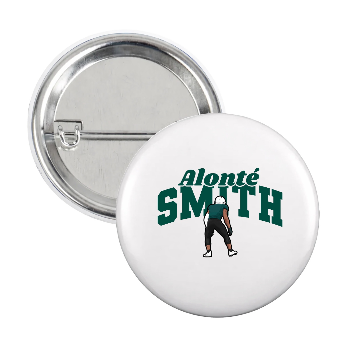 Game Day Button — Signature Arch in White