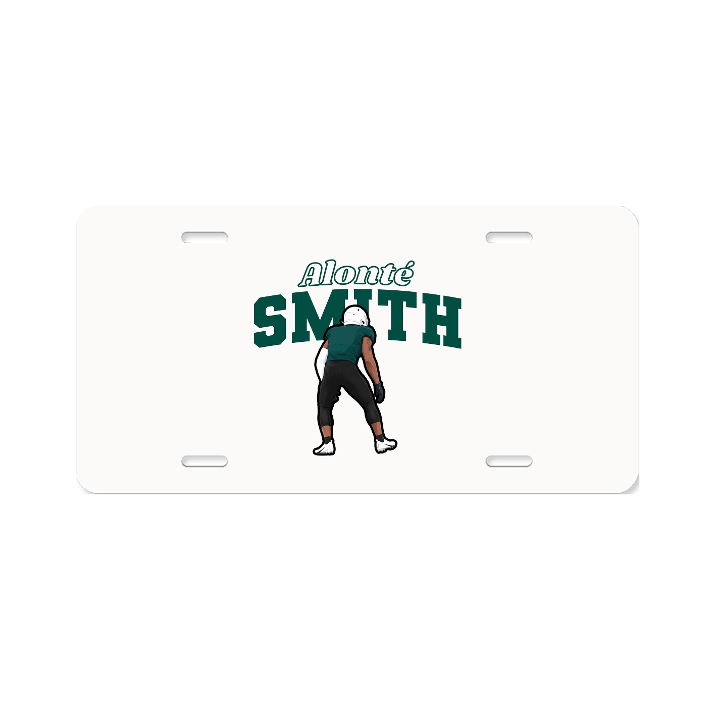 License Plate — Name Arch in Classic