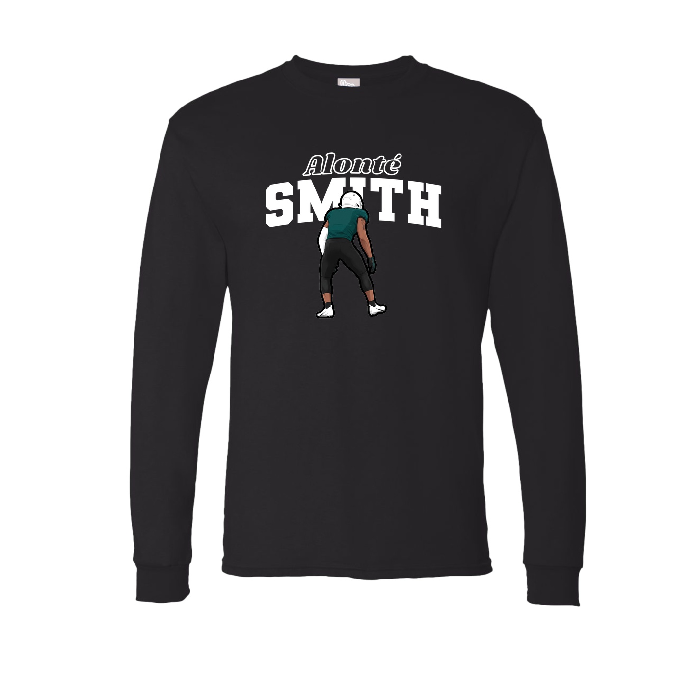 Long Sleeve Tee — Name Arch in Black