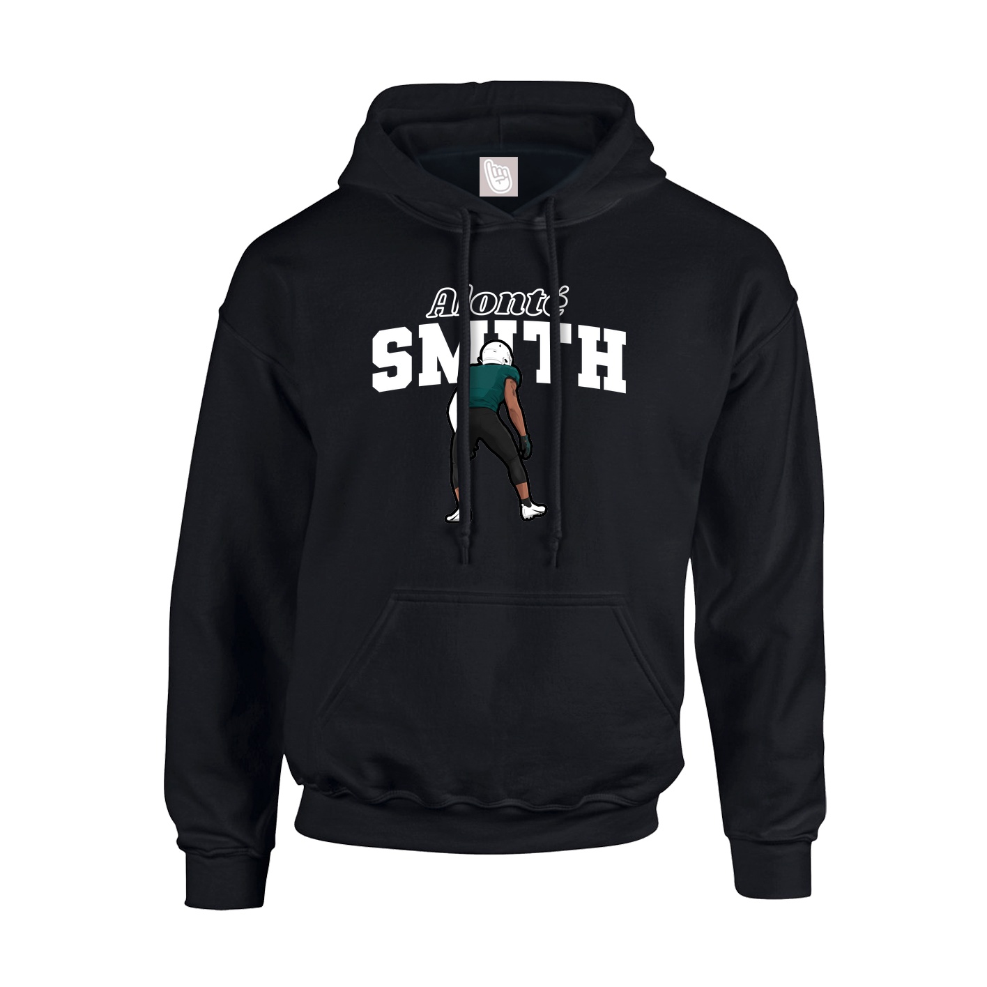 Hoodie — Name Arch in Black