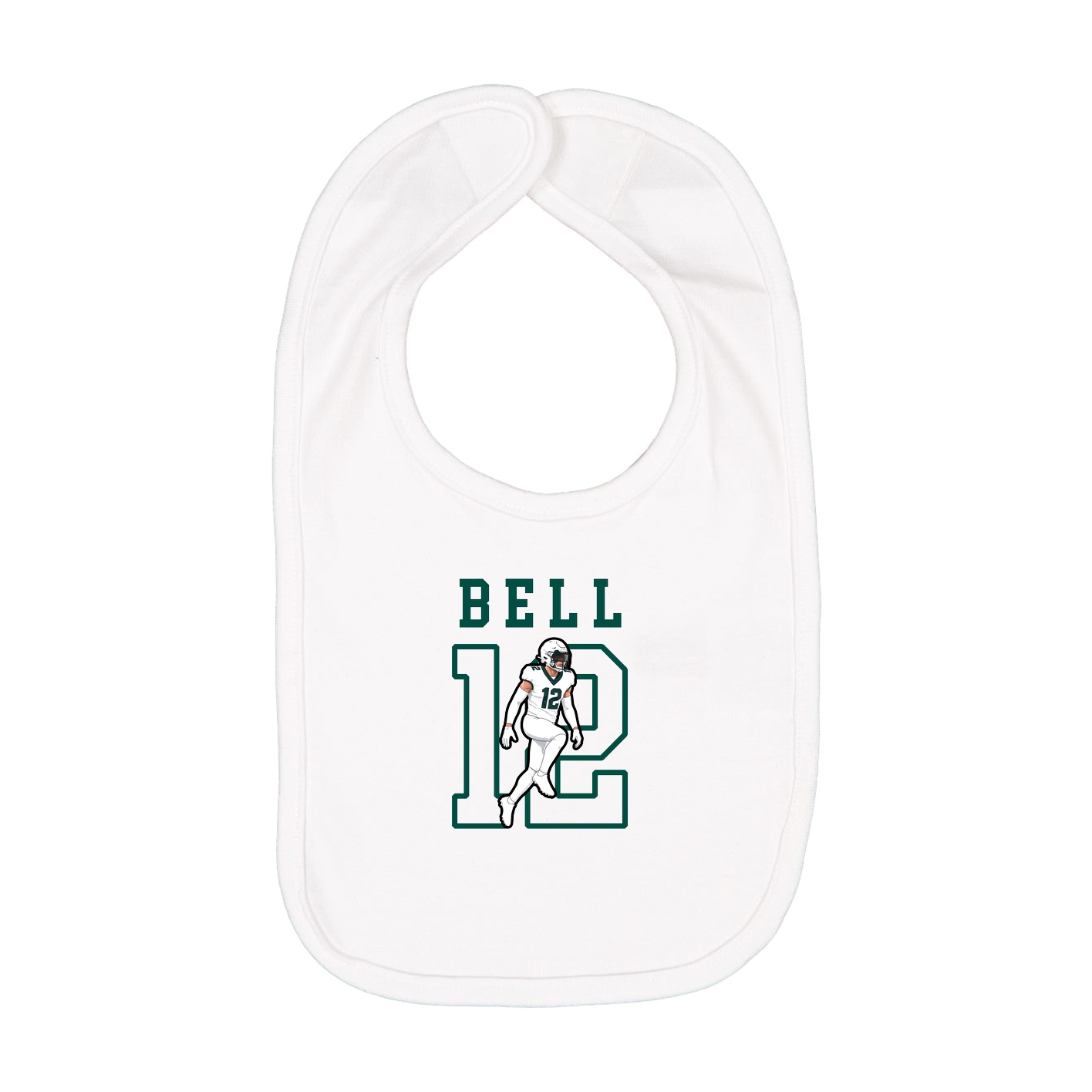 Infant Bib — Shirsey in White