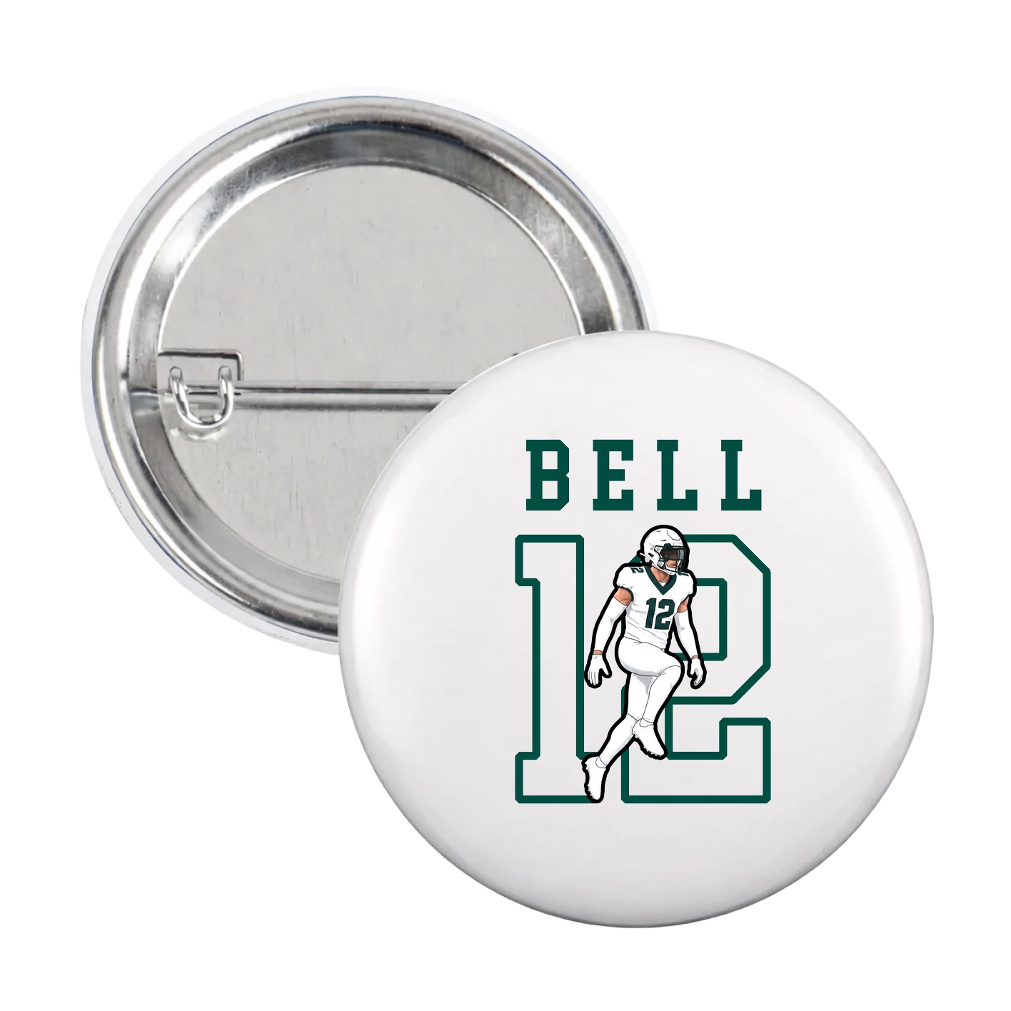 Game Day Button — Shirsey in White