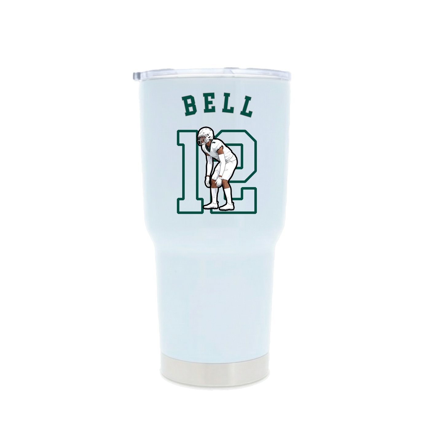 30oz Stainless Steel Tumbler — Shirsey Arch in White