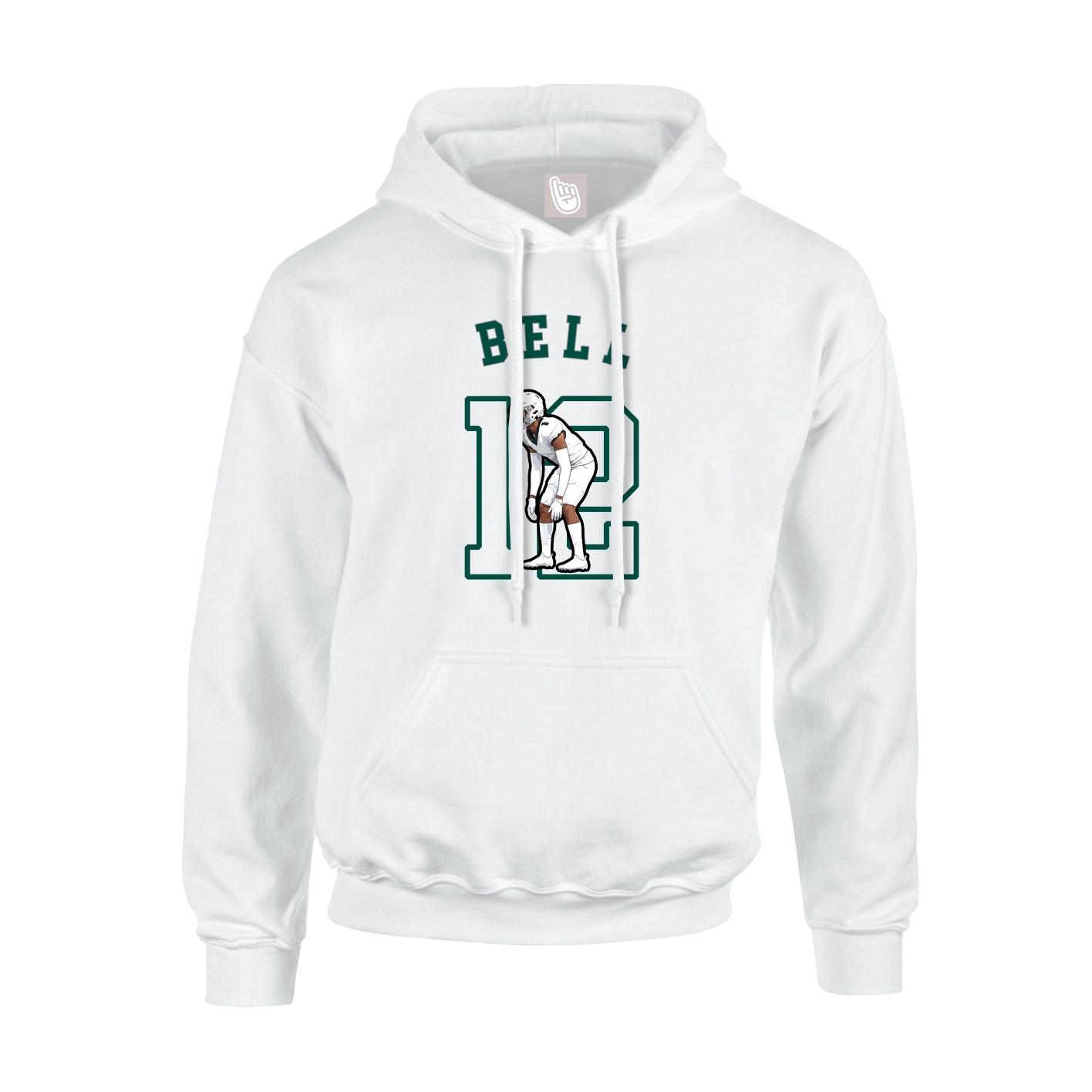 Youth Hoodie — Shirsey Arch in White
