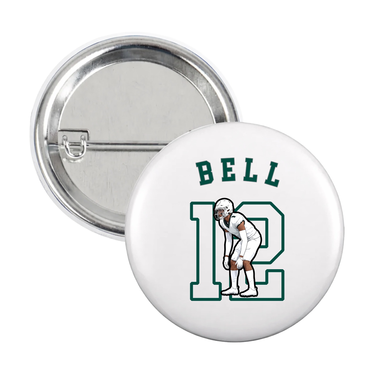 Game Day Button — Shirsey Arch in White