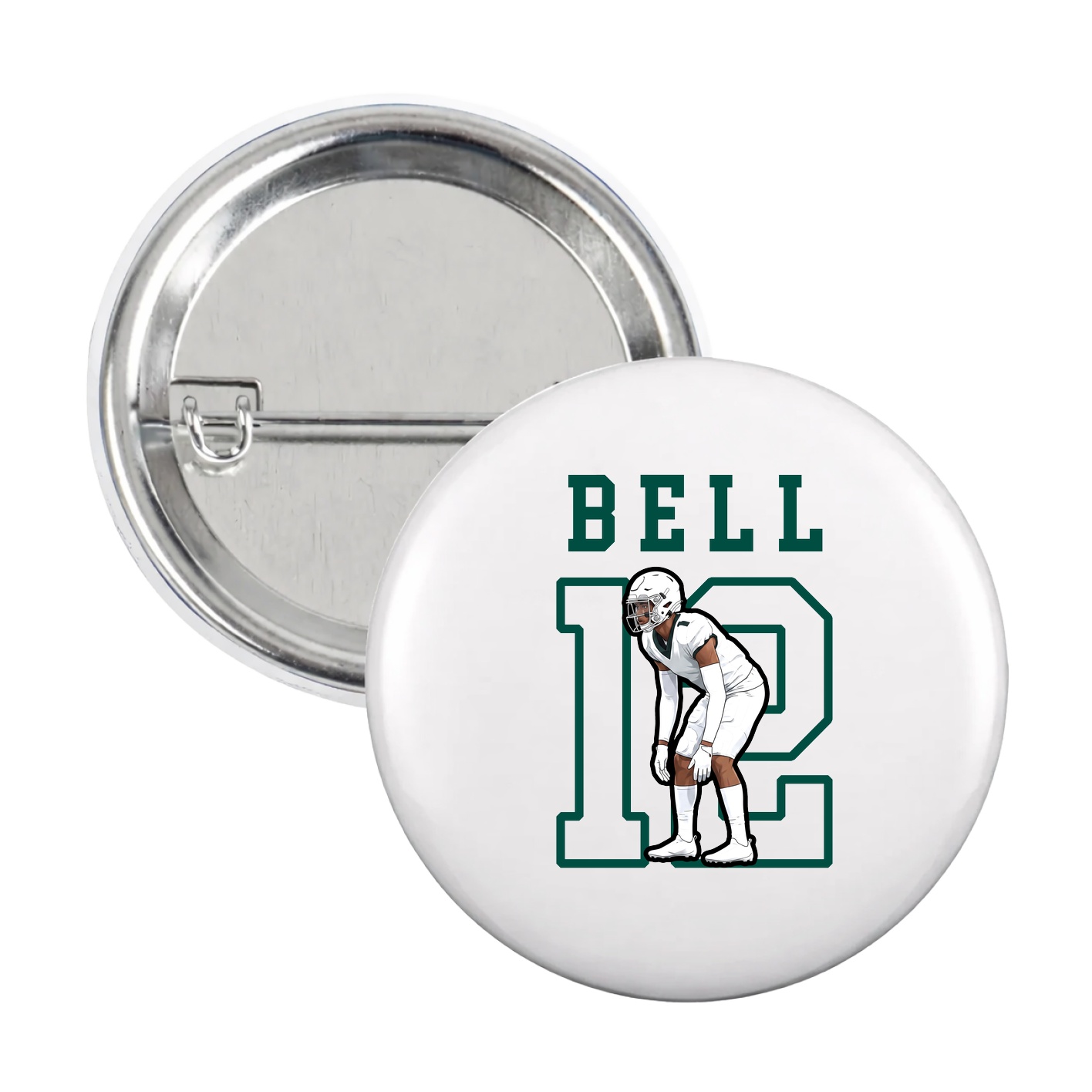 Game Day Button — Shirsey in White