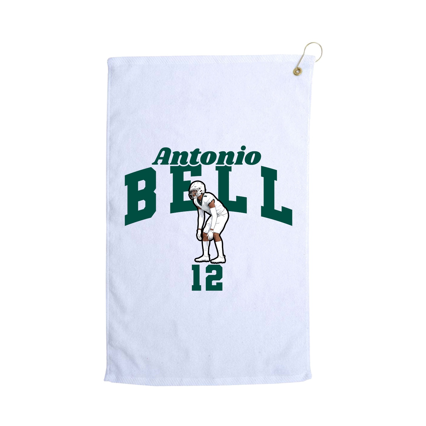 Golf Towel — Signature Arch in White