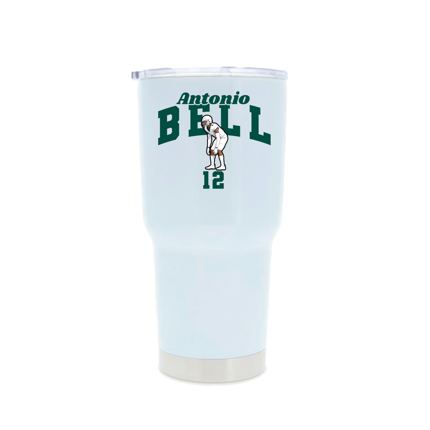 30oz Stainless Steel Tumbler — Signature Arch in White