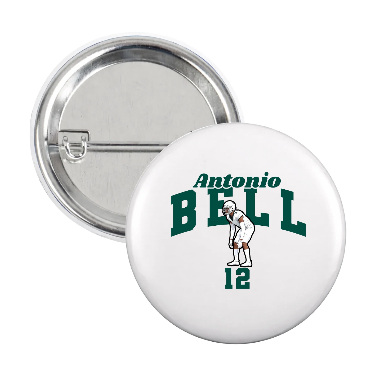 Game Day Button — Signature Arch in White