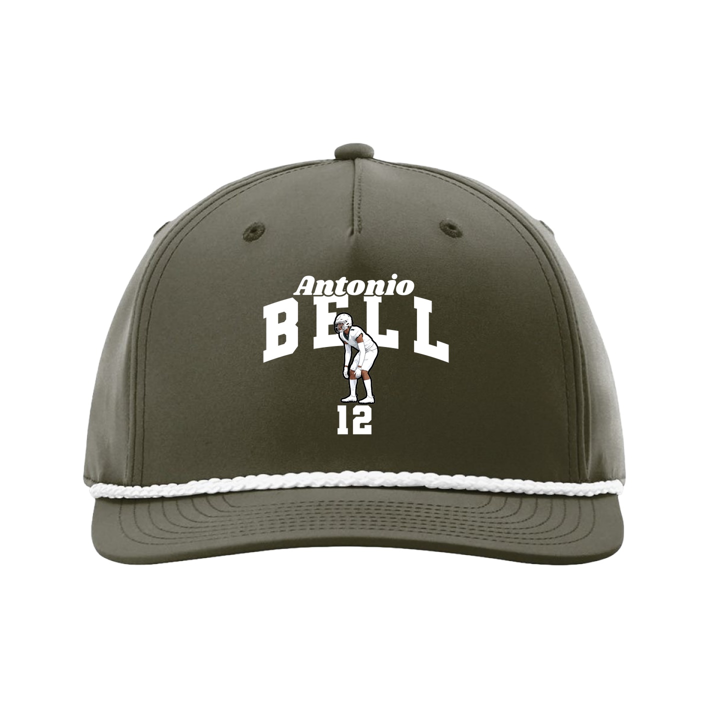 Five-Panel Classic Rope Cap — Signature Arch in Green