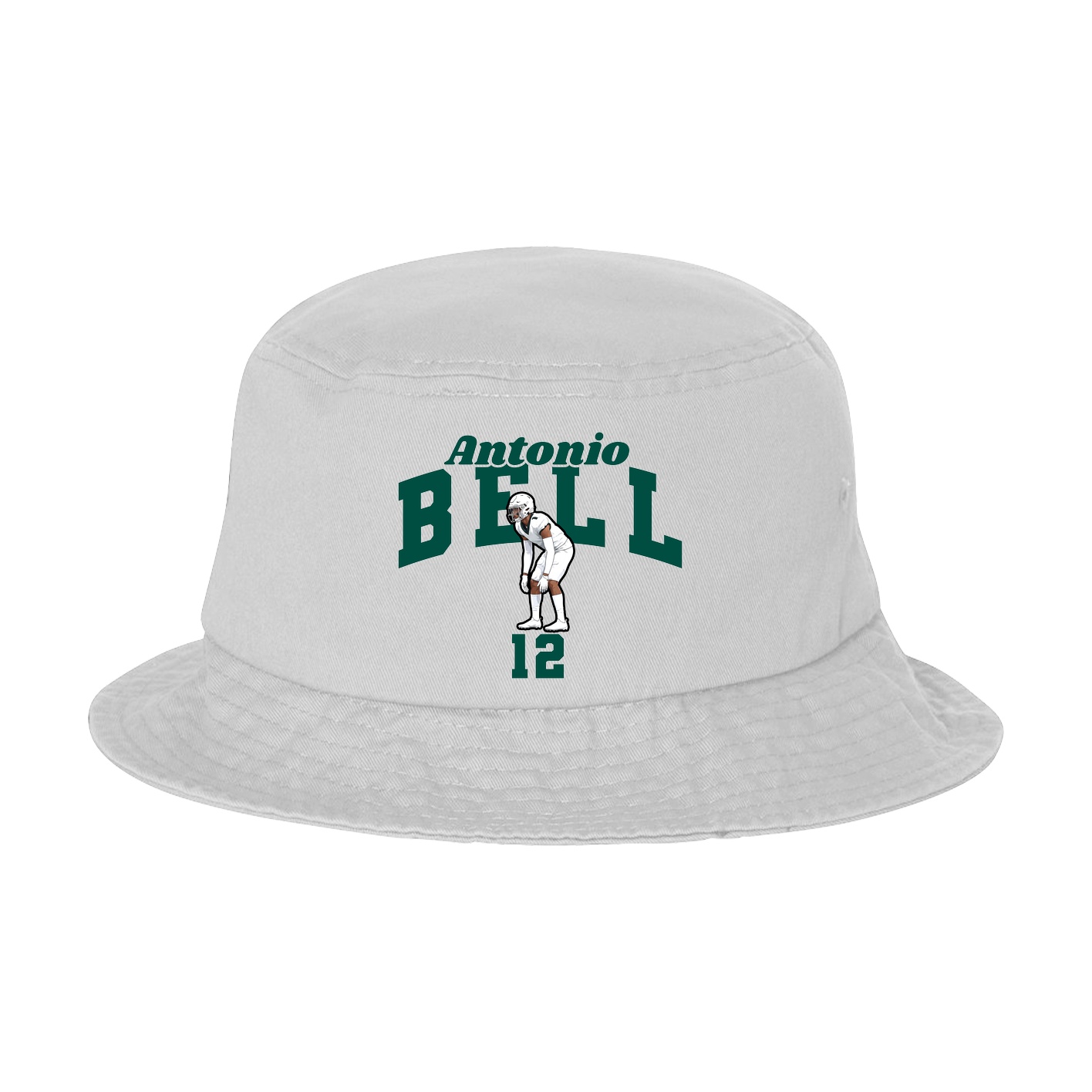 Bucket Cap — Signature Arch in White