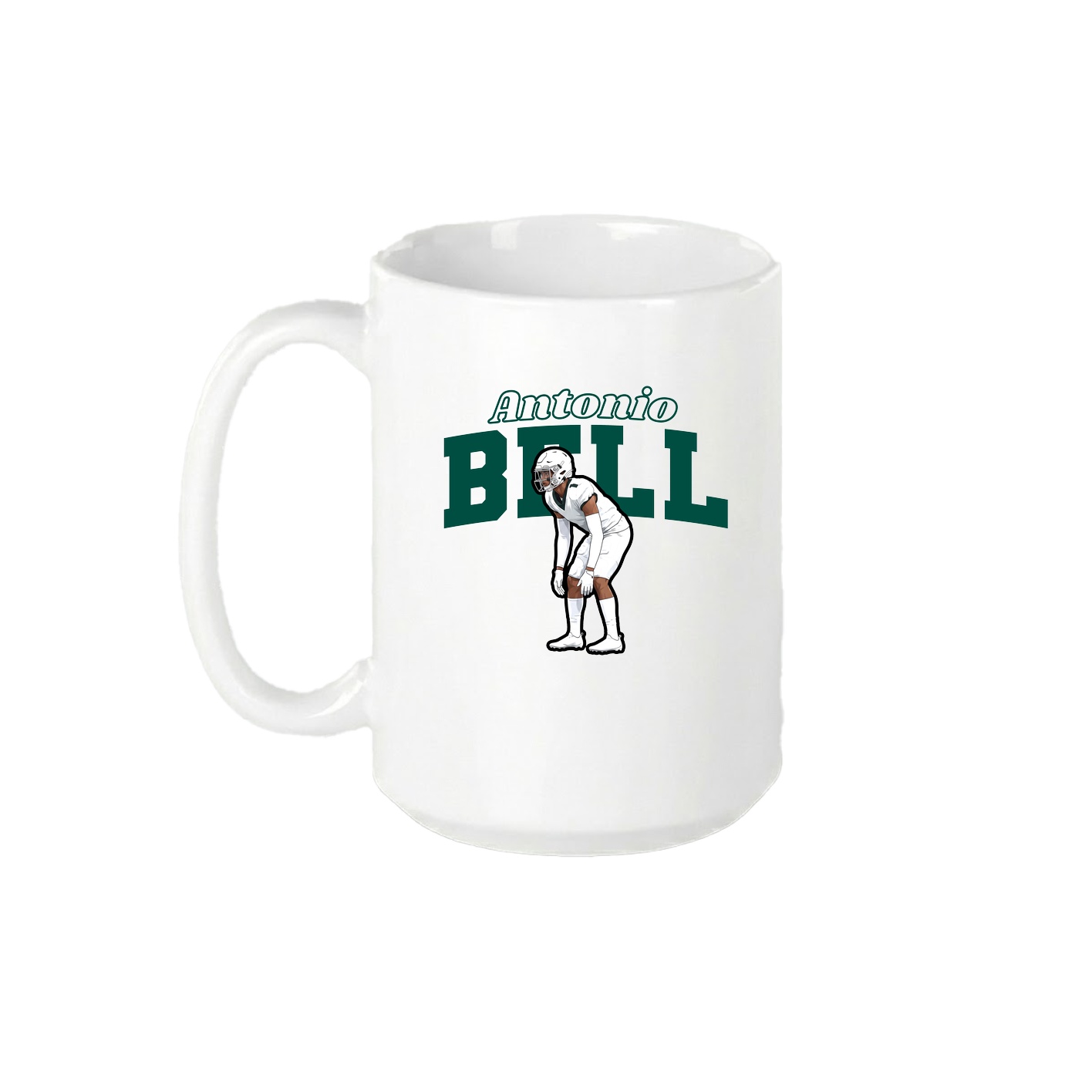 15oz Coffee Mug — Name Arch in White
