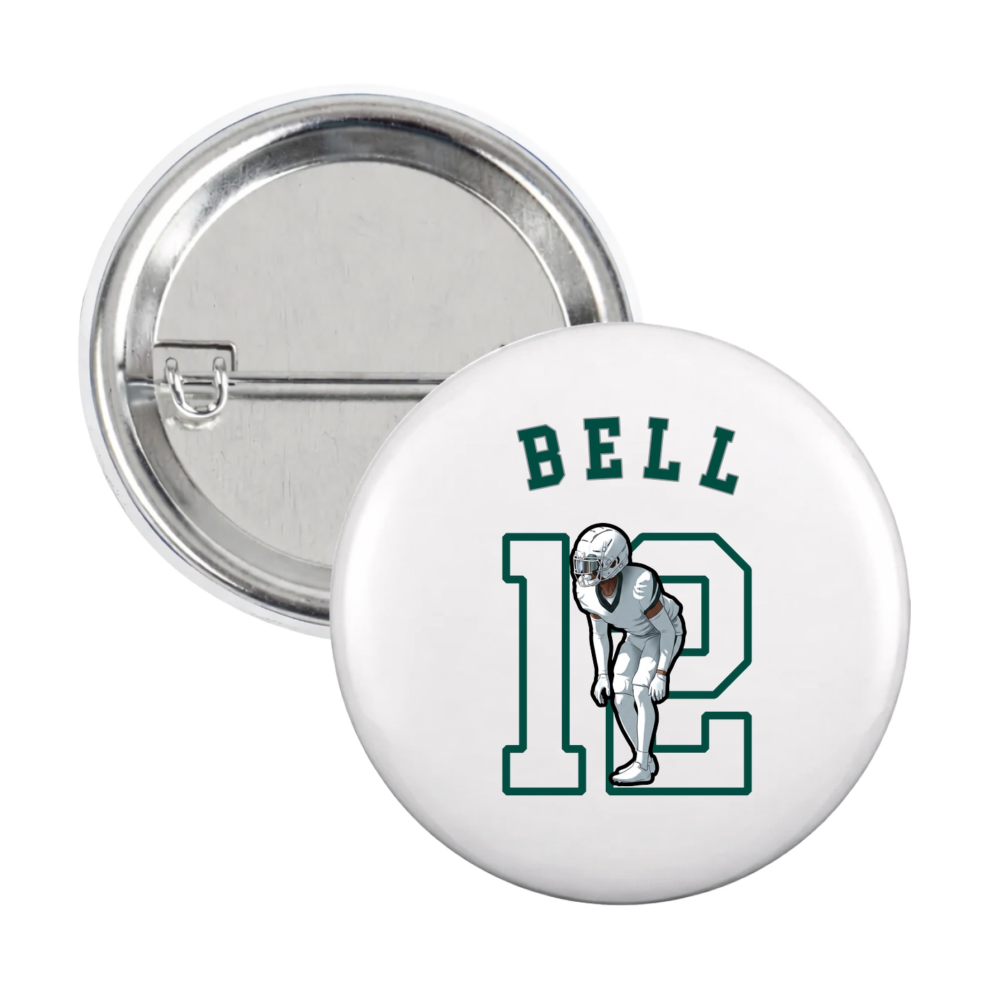 Game Day Button — Shirsey Arch in White