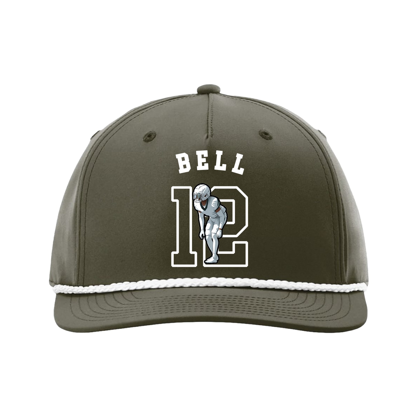 Five-Panel Classic Rope Cap — Shirsey Arch in Green