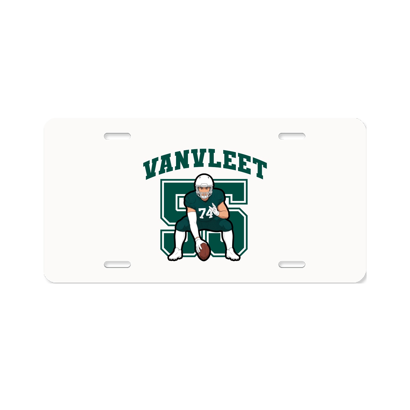 License Plate — Number in Classic