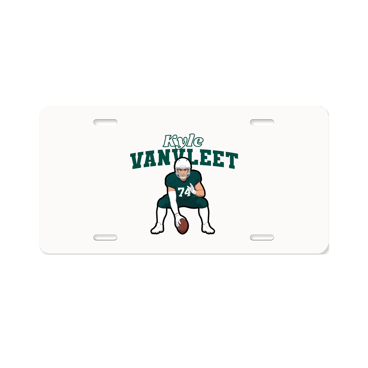 License Plate — Name Arch in Classic