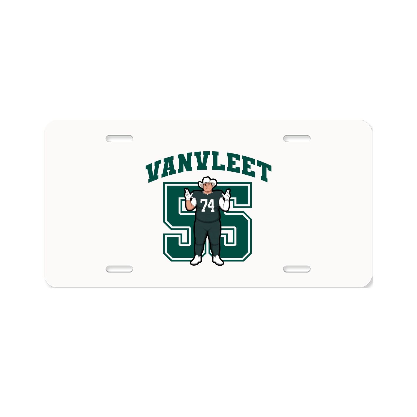 License Plate — Number in Classic