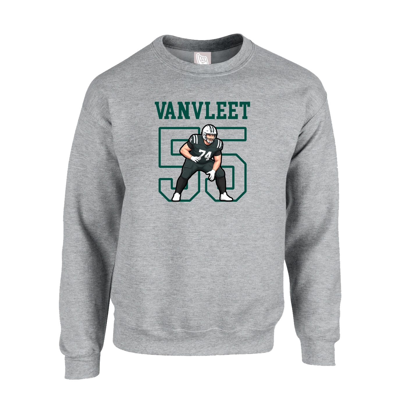 Fleece Crew — Shirsey in Grey