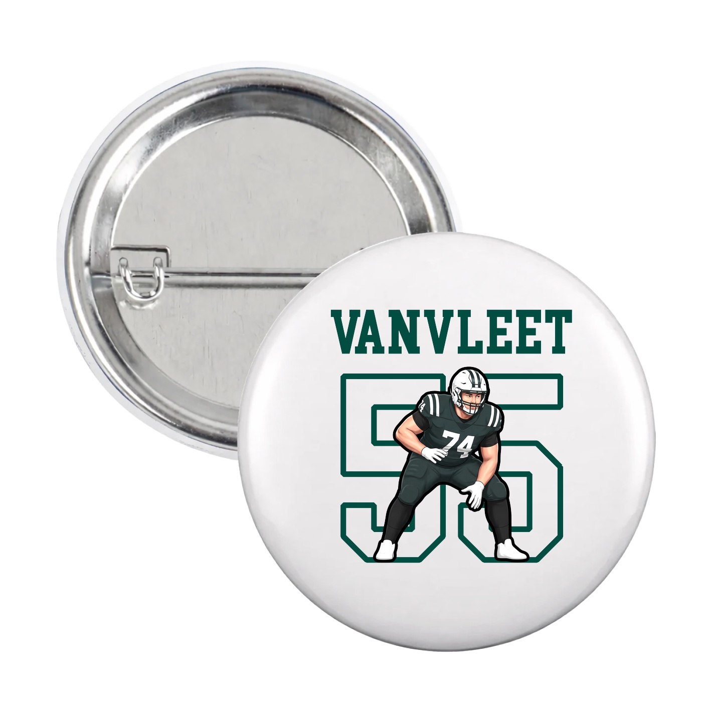 Game Day Button — Shirsey in White