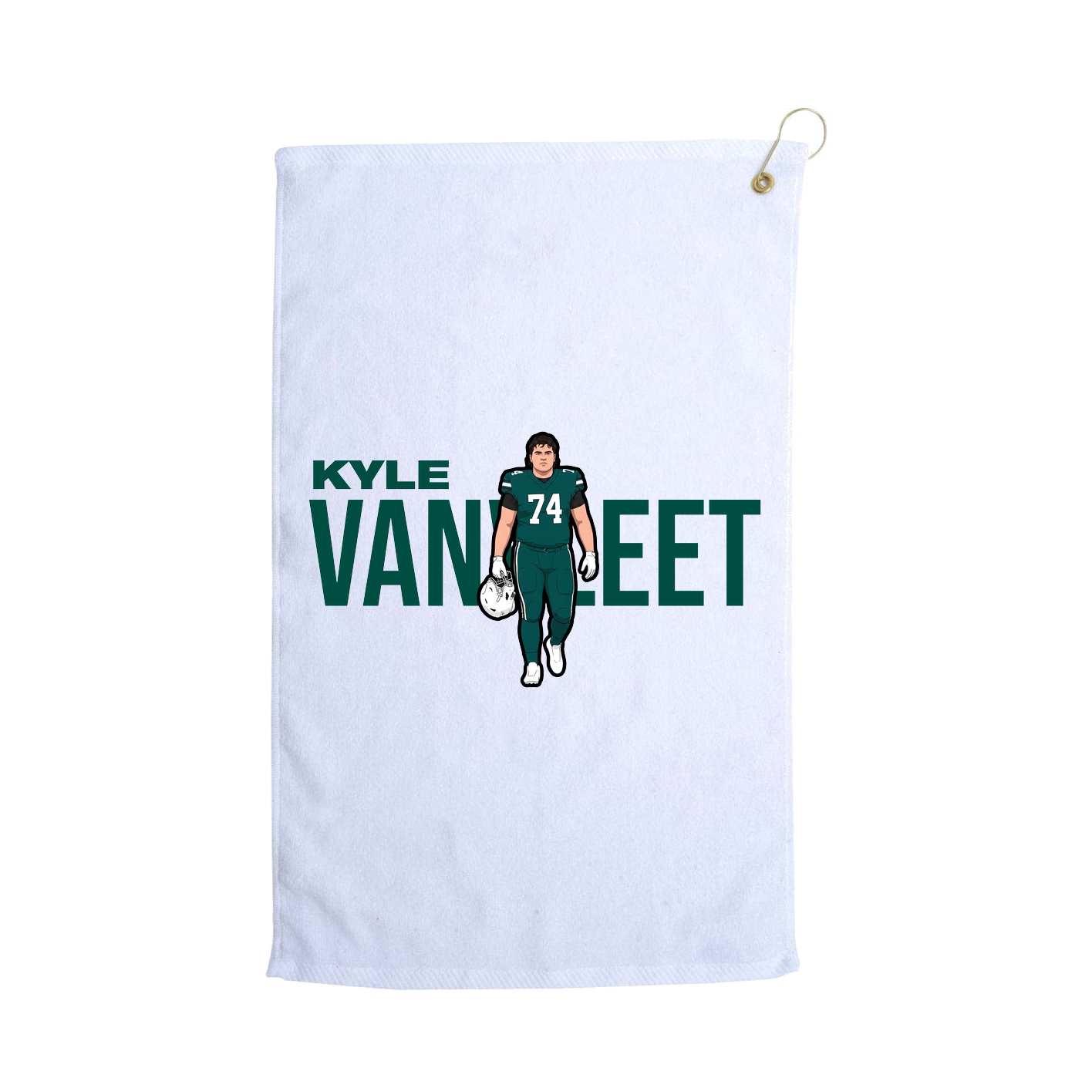 Golf Towel — Player Name in White