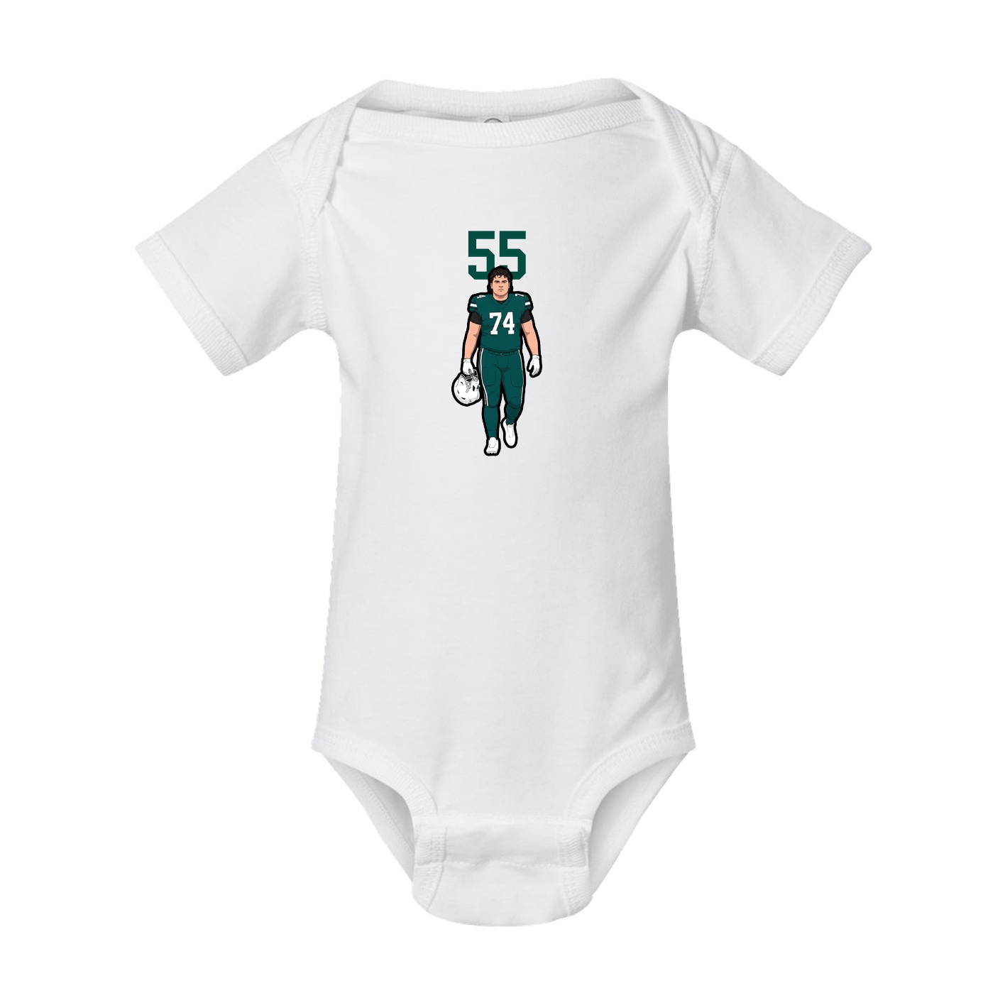 Baby Onesie — Number Top in White