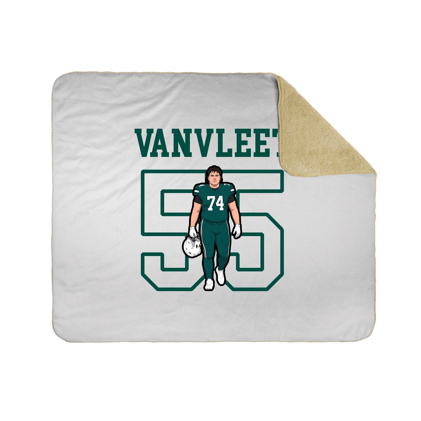 Throw Blanket — Shirsey in White