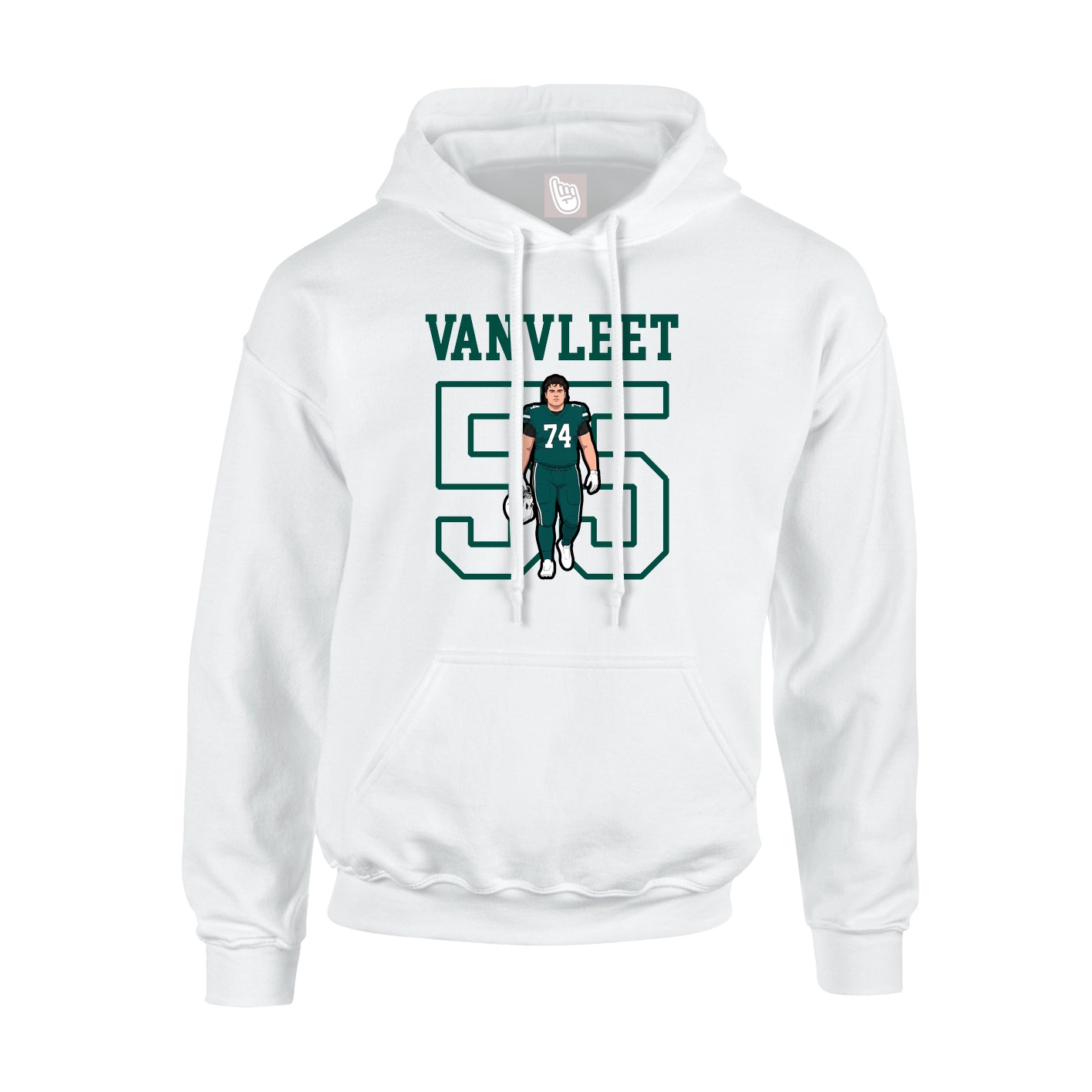 Hoodie — Shirsey in White