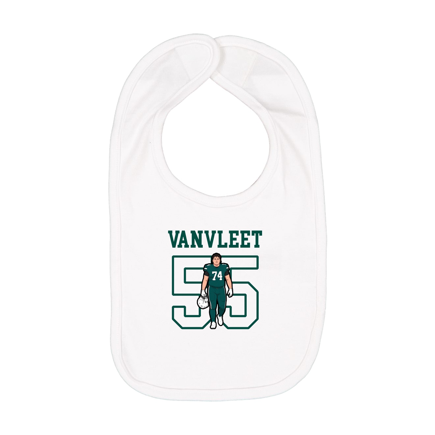 Infant Bib — Shirsey in White