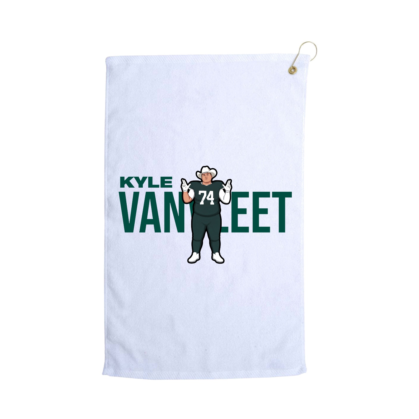Golf Towel — Player Name in White