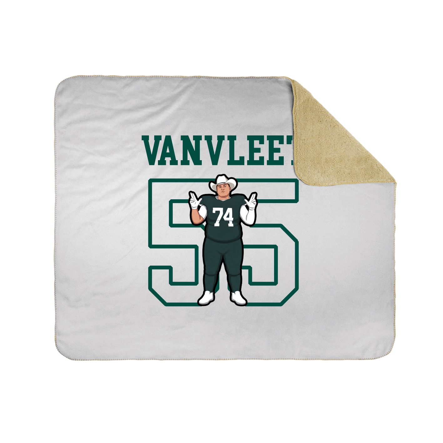 Throw Blanket — Shirsey in White