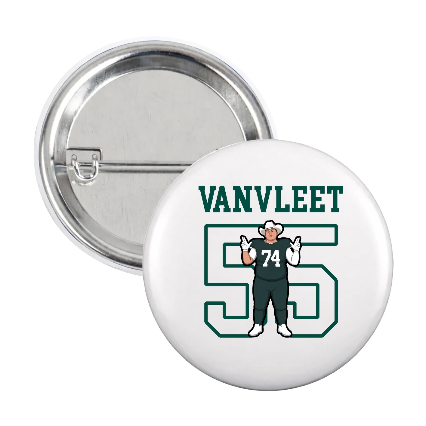 Game Day Button — Shirsey in White