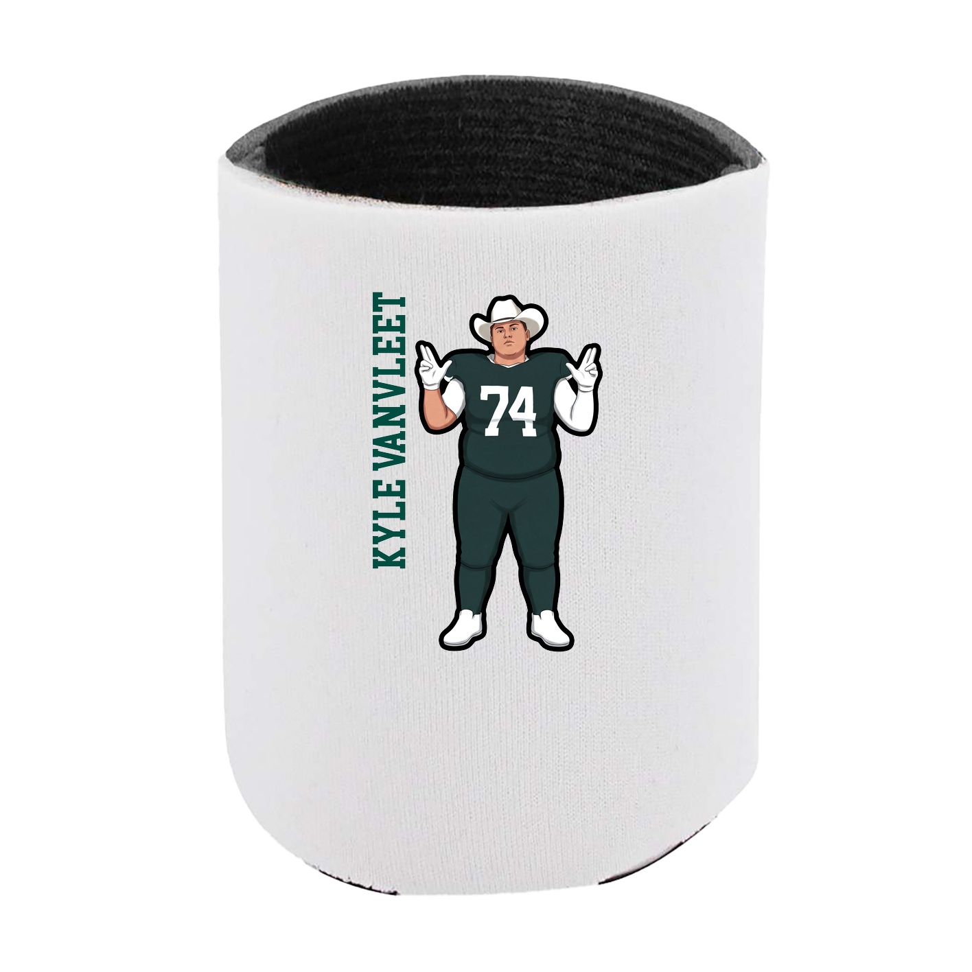 Can Holder — Name Vertical in White