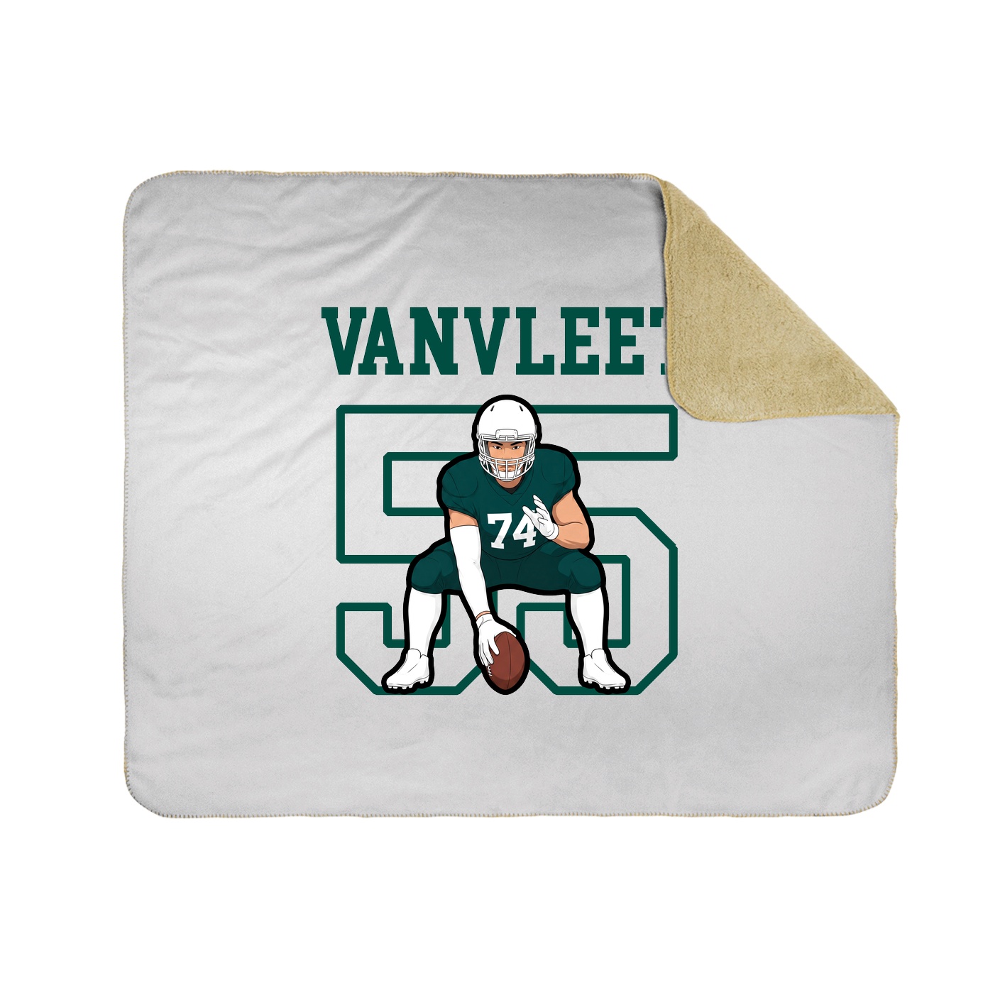 Throw Blanket — Shirsey in White