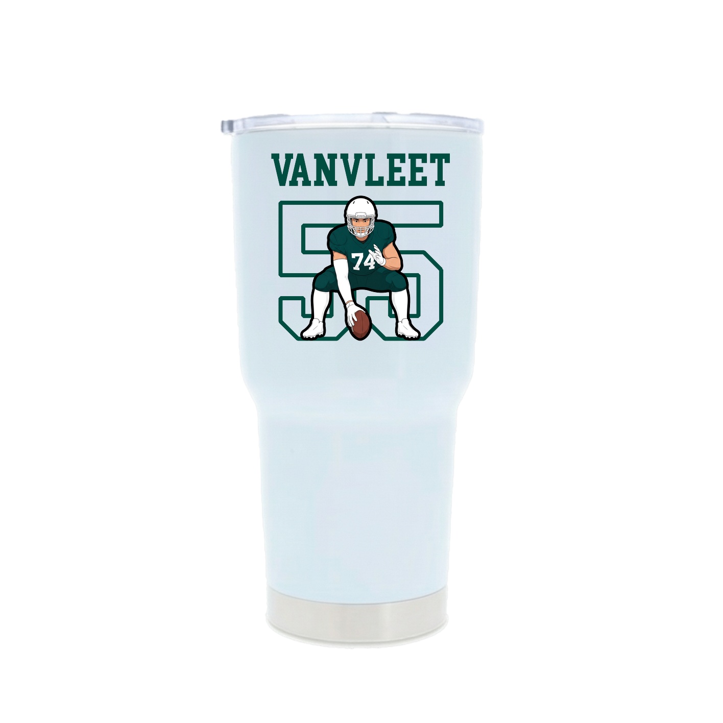 30oz Stainless Steel Tumbler — Shirsey in White