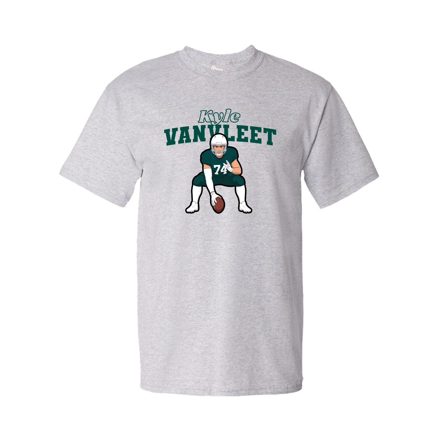 Youth Tee — Name Arch in Grey