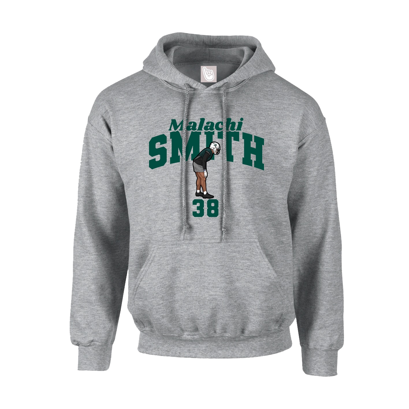 Hoodie — Signature Arch in Grey