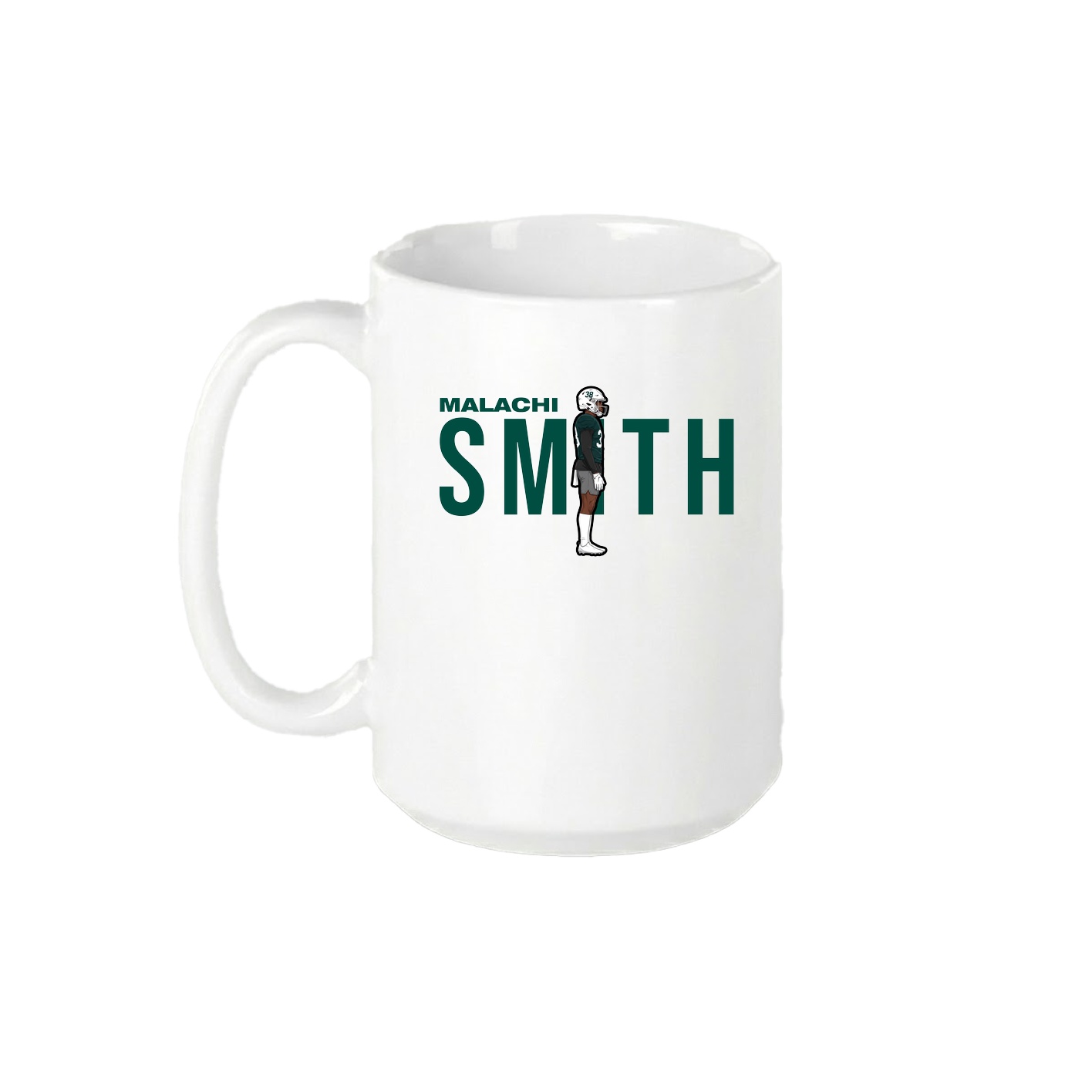 15oz Coffee Mug — Player Name in White