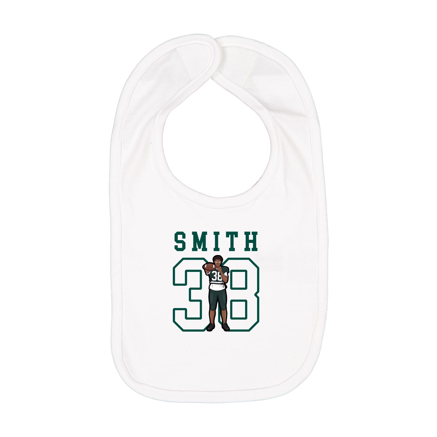 Infant Bib — Shirsey in White